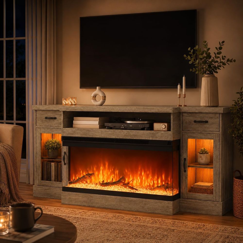 Storage & Organization - 70 inch elektrische tv-standaard of tv-meubel