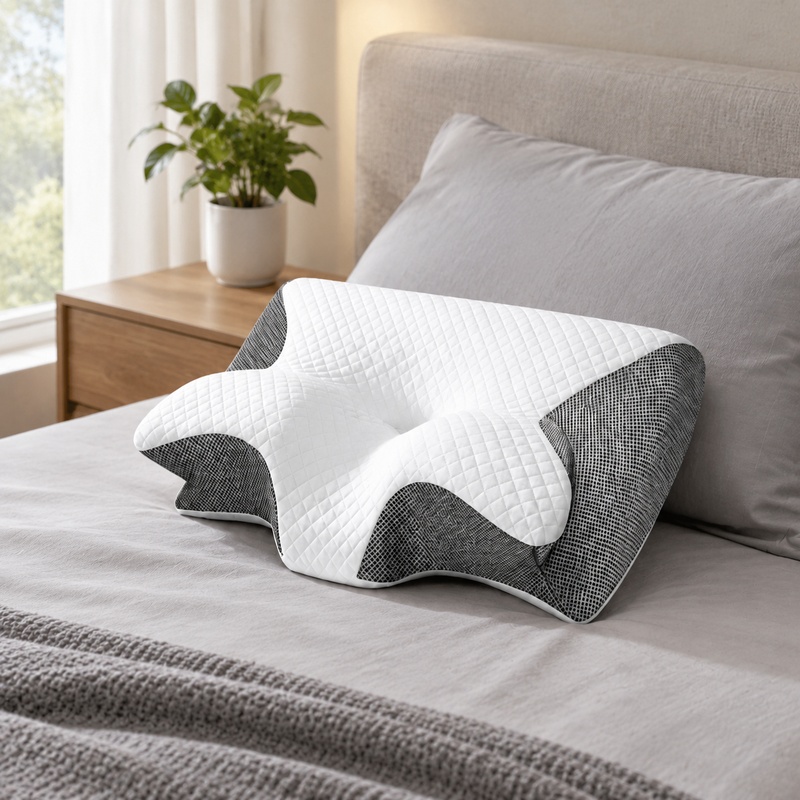 Memory Foam Orthopedic Pillow Neck Pain - Ademend, orthopedisch neksteunkussen van traagschuim met