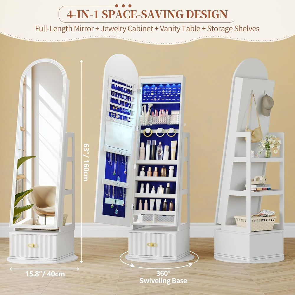 63 inch lange spiegelkast met  - Storage & Organization recensie en prijs