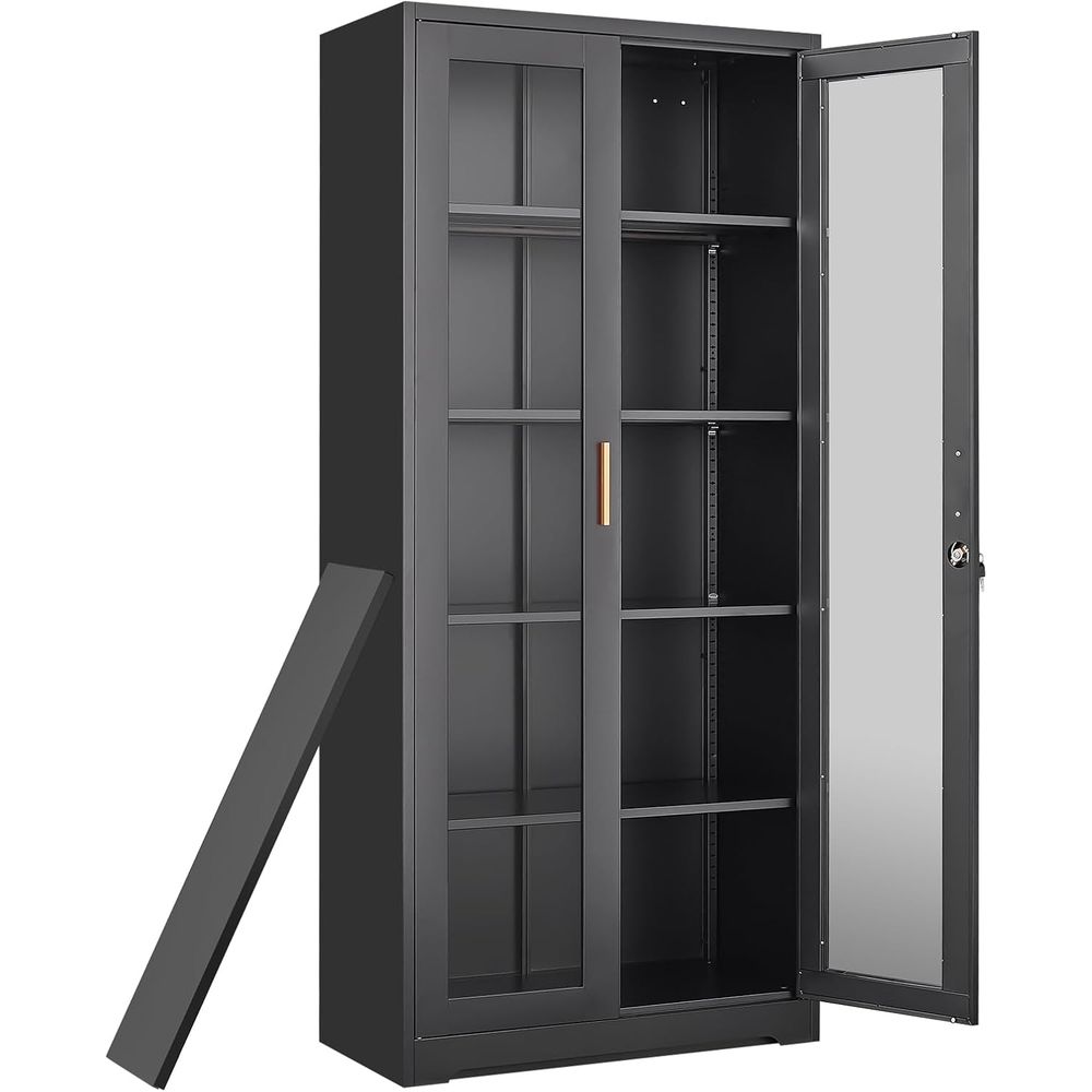 Curio vitrinekast met glazen d - Storage & Organization recensie en prijs