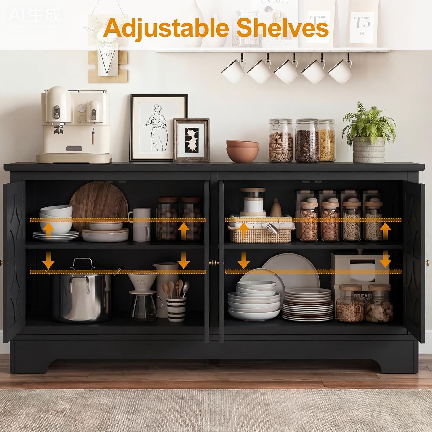 Buffetkast met opbergruimte, 5 - Kitchen recensie en prijs