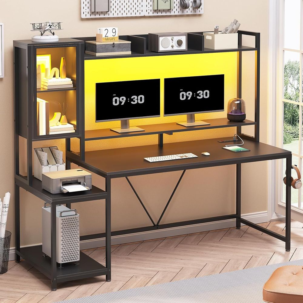 60'' gamingbureau met opbergru - Storage & Organization recensie en prijs