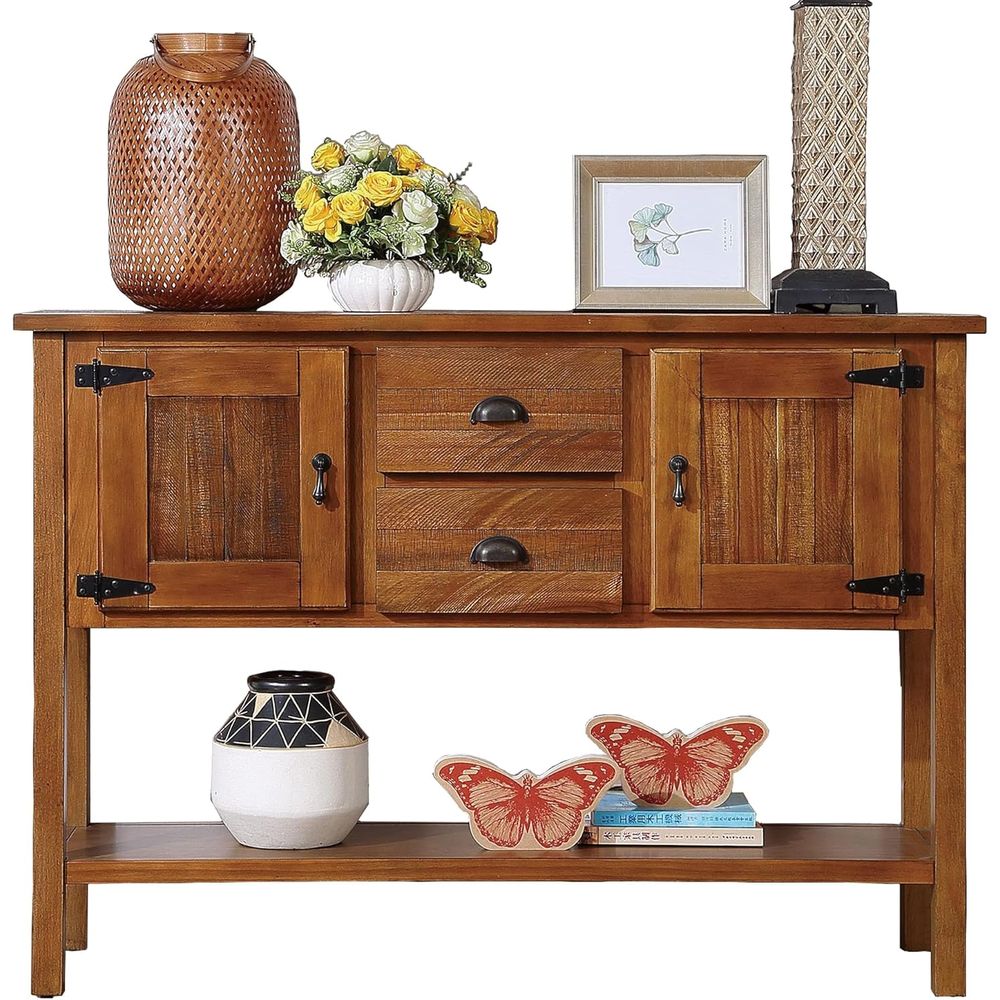 Massief houten tafel met laden - Storage & Organization recensie en prijs