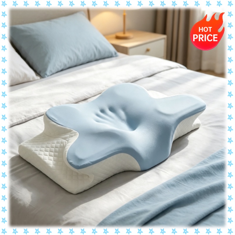 Ademend, verkoelend traagschui - Memory Foam Orthopedic Pillow Neck Pain recensie en prijs
